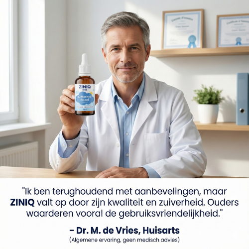 ZINIQ Kids L-Methylfolaat | Rust in het hoofd na schooltijd — zonder medicatie. en een kind dat zich weer goed voelt in zijn eigen hoofd.